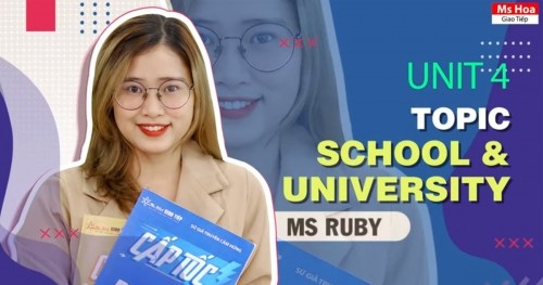 TỪ VỰNG TIẾNG ANH THEO CHỦ ĐỀ - TOPIC 4: SCHOOL & UNIVERSITY 