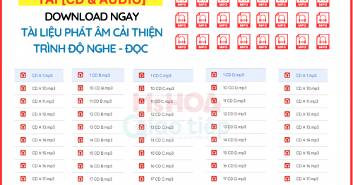 TÀI LIỆU PHÁT ÂM CẢI THIỆN TRÌNH ĐỘ NGHE - ĐỌC [CD & AUDIO]