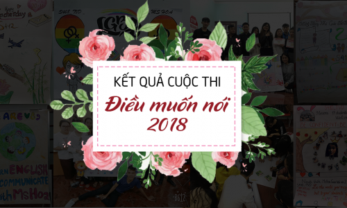 Kết quả cuộc thi ĐIỀU MUỐN NÓI 2018