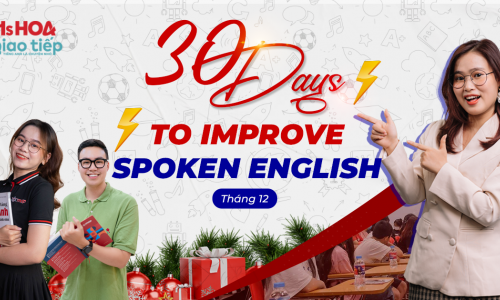Tiếng anh giao tiếp từ mất gốc | Lớp học cộng đồng 30 DAYS TO IMPROVE SPOKEN ENGLISH