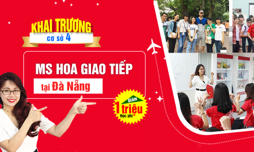 TƯNG BỪNG KHAI TRƯƠNG CƠ SỞ ĐÀ NẴNG - GIẢM NGAY 1.000.000 HỌC PHÍ.