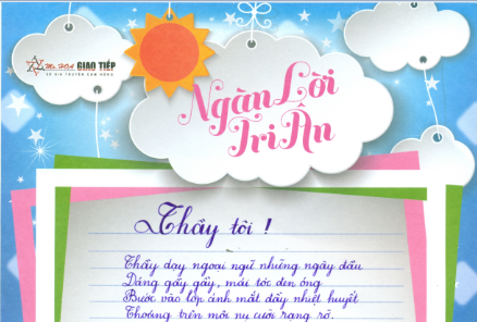 Nguyễn Thị Huyền Trang - S91 - Cảm ơn thầy Sammy Chi duyên dáng- Đã chở đò bắc cầu con qua - Những khi bước mỏi đường xa - Bến xưa thầy vẫn đợi con chở về.